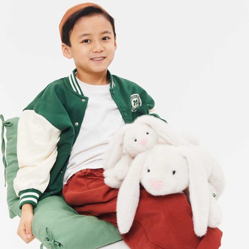 Orange Toys peluche lapin blanc 40cm - jouet en peluche ultra doux-2
