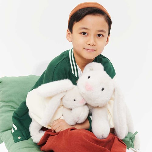 Orange Toys peluche lapin blanc 40cm - jouet en peluche ultra doux