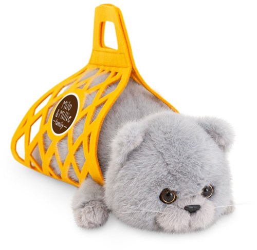 Orange Toys peluche chat Milo gris 35 cm jouet doux-2