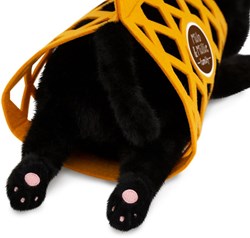 Orange Toys chat en peluche Milo noir 35 cm jouet câlin