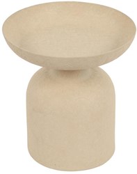 Countryfield bougeoir sur pied beige métal 10x10x11cm décoration