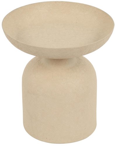 Countryfield bougeoir sur pied beige métal 10x10x11cm décoration