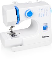Machine à coudre électrique blanche avec 14 motifs et accessoires pour débutants