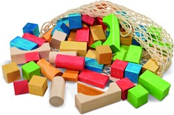 nic blocs de construction en bois organiques - jouets durables