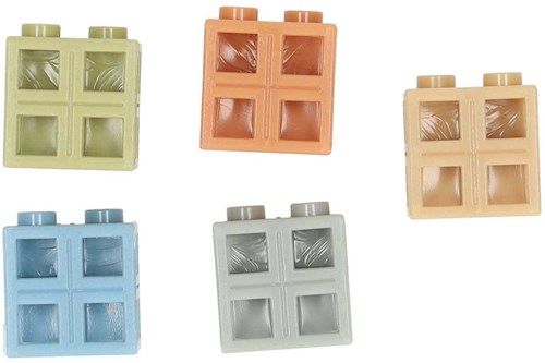 Albatros Hengelsport jeu de blocs de construction couleurs naturelles 300 pièces jouet-3
