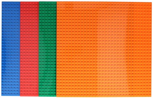 Albatros Hengelsport plaques de construction mini-blocs 25x25cm lot de 4 bases-2