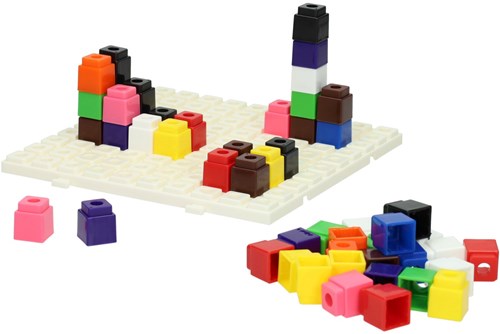 Albatros Hengelsport jeu de construction blocs empilables avec plaque de base 100 pièces jouet-2