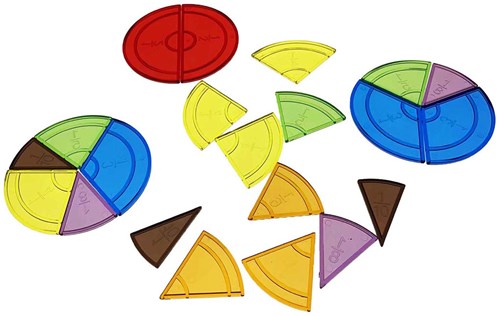 Albatros Hengelsport jouet éducatif Cercle de fractions transparent 228 pièces-2