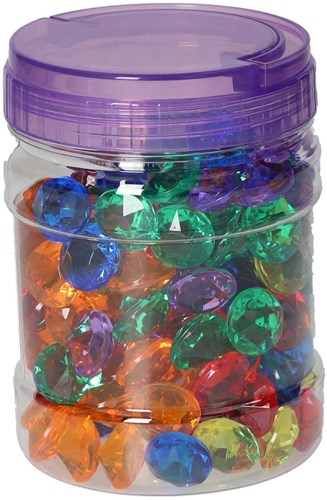 Albatros Hengelsport jouet diamants petits transparents 144 pièces multicolore