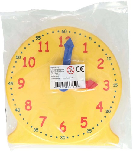 Albatros Hengelsport horloge enfant apprendre à lire l'heure 30cm multicolore