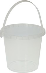 Albatros Hengelsport seau transparent - jouet en plastique 2 litres