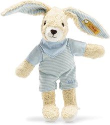 Steiff peluche lapin Hoppel bleu - doudou lapin 20 cm