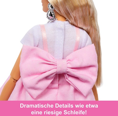 Mattel poupée Barbie style deluxe blonde avec nœud - poupée de mode Barbiecore-3