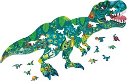 Hape puzzle dinosaure - puzzle de sol brillant 200 pièces enfants