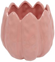 Countryfield pot de fleur tulipe rose décoration 12x12x13cm