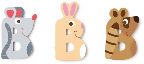 Lettre en bois SCRATCH - B
