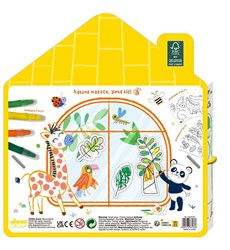 Haku Yoka kit de dessin sur fenêtre - window art créatif animaux sauvages