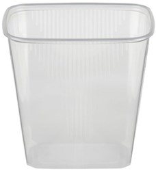 Bocaux d'emballage boîte de conservation 500ml avec couvercle blanc - 10 pcs plastique