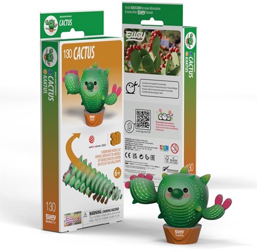 Eugy Puzzle 3D - Cactus - Jouet créatif écologique-2