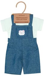 Miniland vêtements poupée fermier 38cm - set jouet éducatif