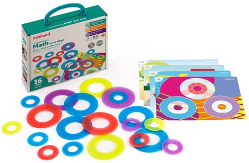Miniland jouet éducatif Lightpad - Math Color Rings - anneaux colorés