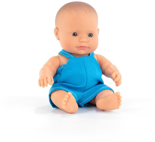 Miniland poupée bébé garçon européen 21cm multicolore jouet éducatif