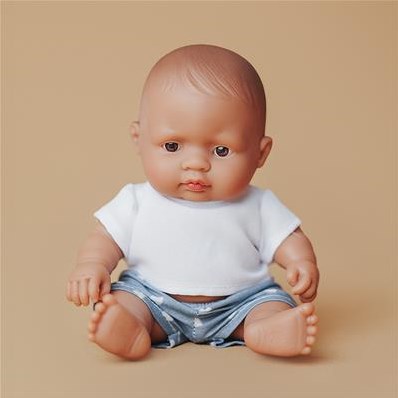 Miniland Poupée bébé jouet éducatif garçon latin 21cm-3