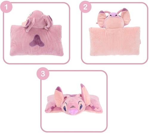 OttoSimon coussin peluche Angel Lilo et Stitch 2en1 45x28cm Disney-3