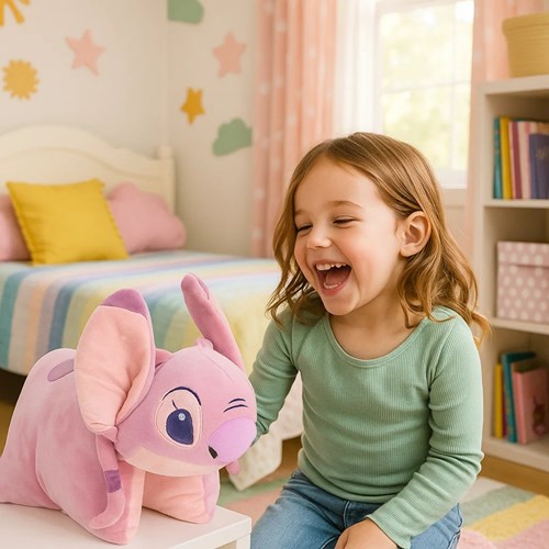 OttoSimon coussin peluche Angel Lilo et Stitch 2en1 45x28cm Disney-2