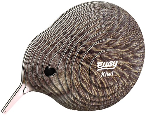 Eugy puzzle 3D oiseau kiwi brun jouet animal carton durable