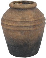 Countryfield vase céramique gris rustique Ø18,5xH21,5cm décoration
