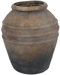 Countryfield vase gris céramique décoration Ø23xH27cm classique