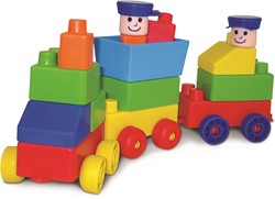 Edushape Mini Edu Train in bag - 30 pièces