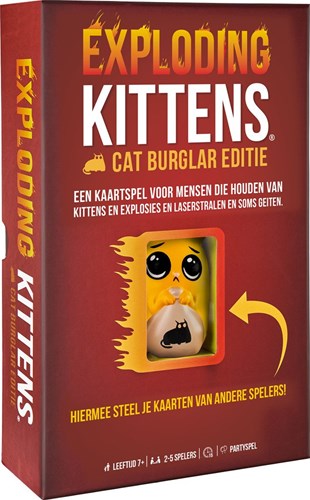 Exploding Kittens jeu de cartes Édition Cat Burglar avec figurine en mousse