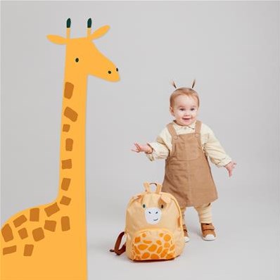 Miniland sac à dos isotherme girafe - sac enfant résistant à l'eau-2