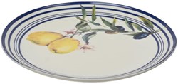 Decoris assiette porcelaine motif citron 20,3cm vaisselle table