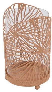 Countryfield photophore beige décoration plastique 15 cm