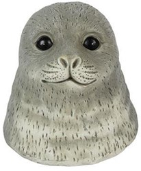 Countryfield peluche phoque gris 14,5x13,5cm jouet enfant