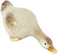 Countryfield jouet canard en peluche couché 16x7,8x7,5cm multicolore