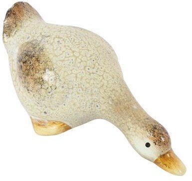 Countryfield jouet canard en peluche couché 16x7,8x7,5cm multicolore