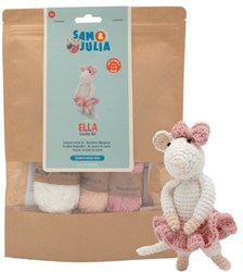 Het Muizenhuis kit crochet souris Ella 12 cm DIY peluche maison de poupée
