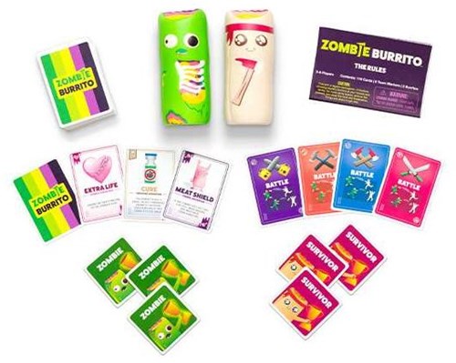 Exploding Kittens jeu de cartes Zombie Burrito - Jeu familial Zombies