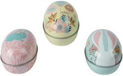 Decoris boîte de rangement œuf de Pâques 11,5cm - œuf de Pâques coloré