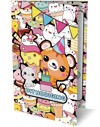Image Books invitations Kawaii lot de 6 cartes joyeuses