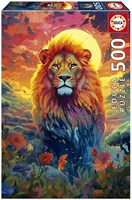 Educa puzzle lion majestueux 500 pièces puzzle adultes-2