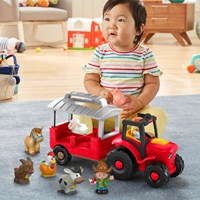 Mattel Little People tracteur de ferme avec animaux et musique-2