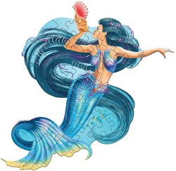 MAD CAPP puzzle sirène fantaisie 48 pièces carton enfants