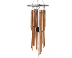 Decoris carillon bambou bois accessoire jardin sons apaisants