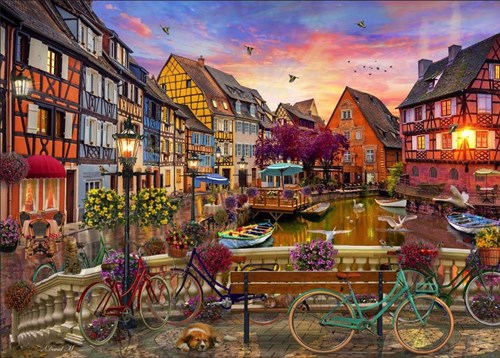 Educa puzzle Colmar 3000 pièces - Puzzle ville française-2