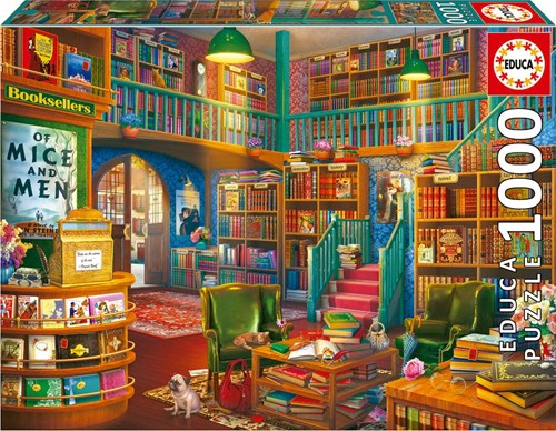 Educa puzzle bibliothèque 1000 pièces - puzzle adulte